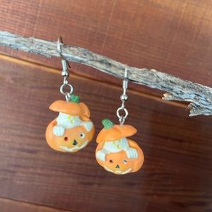 Halloween Pumpkin Dangle Earrings